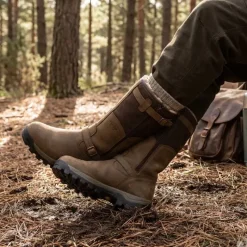 Bottes chasse cuir marron fourrée Iceland Gore-Tex + sac*Chiruca Hot