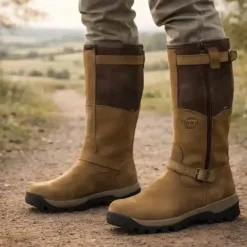 Bottes chasse Iceland Gore-Tex cuir marron fourrées*Chiruca New