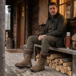 Bottes chasse Iceland Gore-Tex cuir marron fourrées*Chiruca New