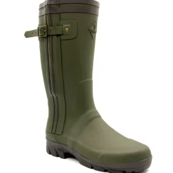 Bottes de chasse Alaska soufflet Zip caoutchouc kaki 39 à 47*TeamWood
