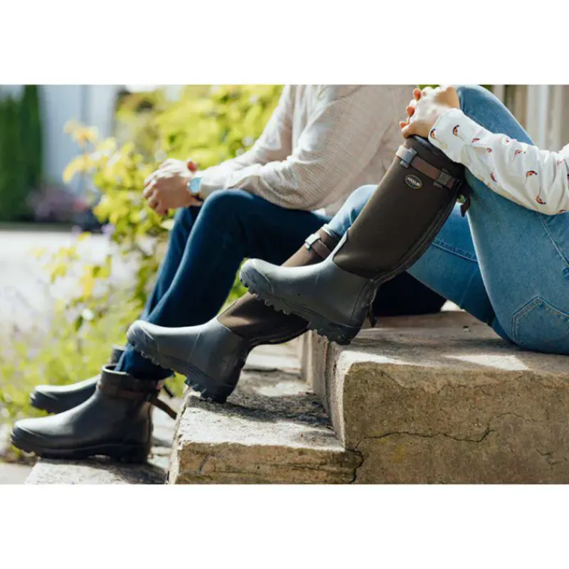 Bottes Primo Country Zip textile rip-stop Marron Foncé 40 à 46*Arxus Clearance