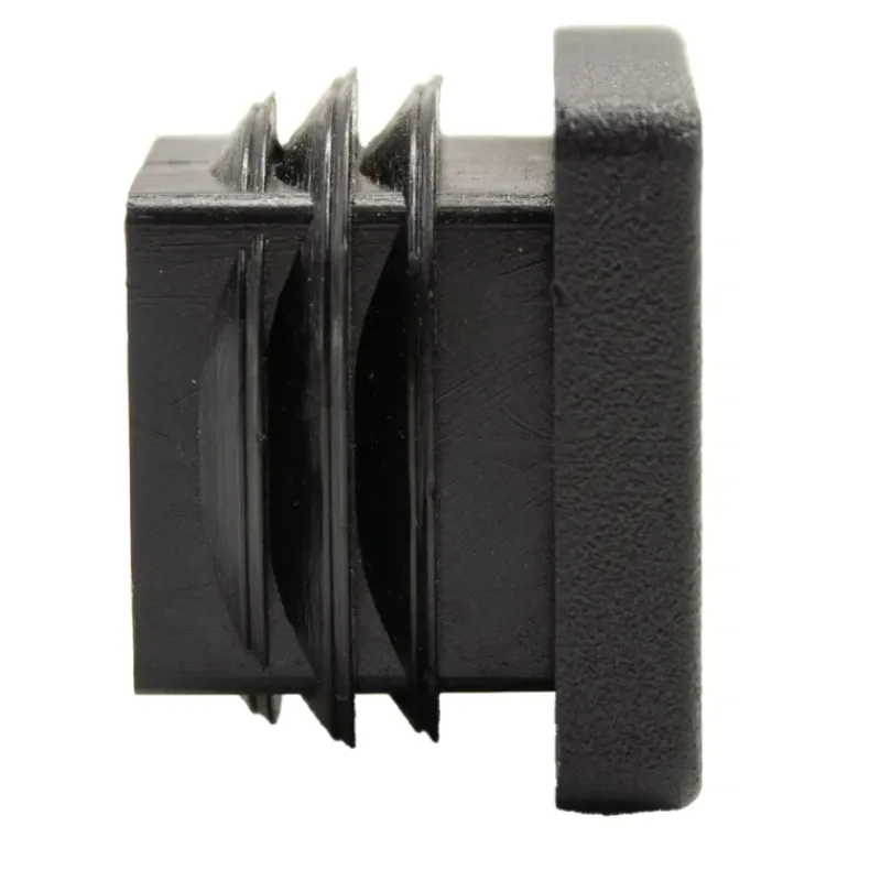 Bouchon rectangulaire 25x25x1/2 noir* Clearance