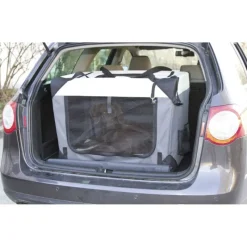 Box de transport chien démontable en toile 81x58 cm* Clearance