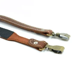 Bretelle avec renfort épaule mousqueton cuir de vachette 90-95cm* Sale