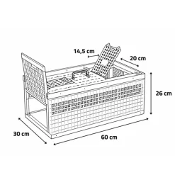 Cage de transport petit gibier plastique 60 X 30 X 26 cm* New