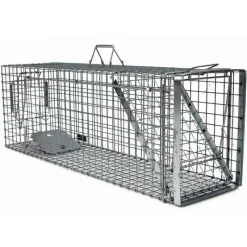 Cage-piège Hardy 3 ressorts trappe 60° 80x26x30cm* Hot