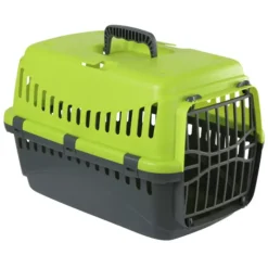 Caisse de transport chat 'Expedion' Vert PVC 45 x 30 x 30 cm*Kerbl Outlet