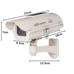 Caméra factice solaire LED clignotante ABS 210g 28x17,5x10 cm* Clearance