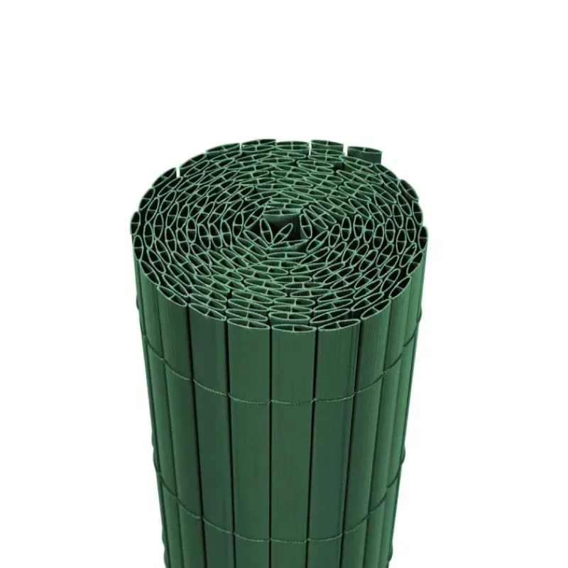 Canisse PVC occultant double face 1,5x5m vert - Kit complet avec fixation*