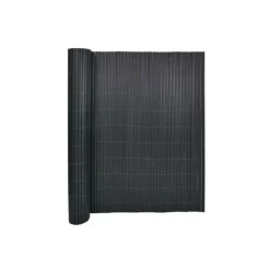 Canisse PVC occultant double face 1x5m gris - Kit complet avec fixation* Hot