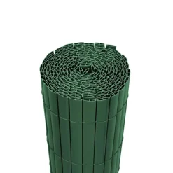 Canisse PVC occultant double face 1x5m vert - Kit complet avec fixation* New