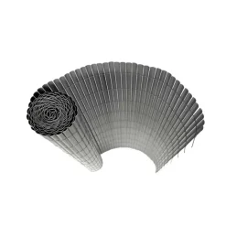 Canisse PVC occultant simple face 1x3m gris - Kit de fixation inclus* Best