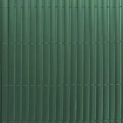 Canisse PVC occultant simple face 1x5m vert - Kit fixation inclus* Online