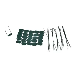 Canisse PVC occultant simple face 1,5x5m vert - Kit de fixation inclus* Discount