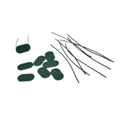 Canisse PVC occultant simple face 1,5x5m vert - Kit de fixation inclus* Discount