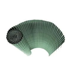 Canisse PVC occultant simple face 1,5x5m vert - Kit de fixation inclus* Discount