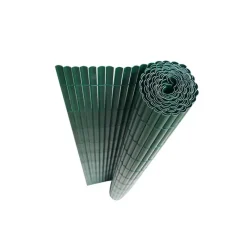 Canisse PVC occultant simple face 1,5x5m vert - Kit de fixation inclus* Discount