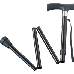 Canne pliante réglable 82-92cm avec sacoche - Charge 90kg* Discount