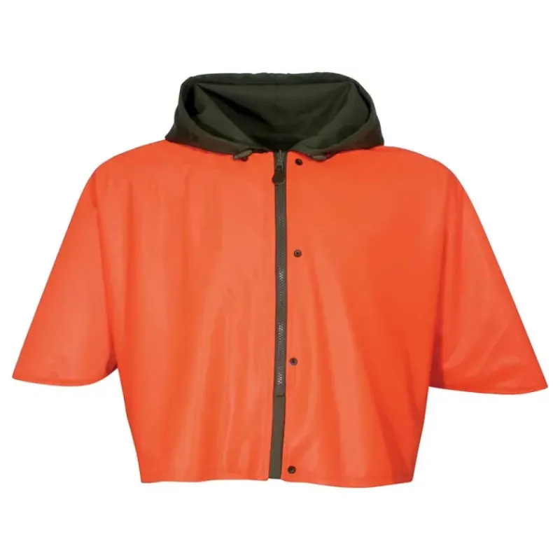 Capeline réversible polyester enduit PU kaki orange taille unique*Percussion Sale