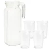 Carafe en verres 1100 ml 4 verres 200 ml* Hot