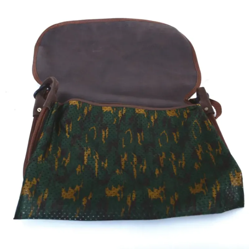 Carnier cuir haute qualité, motif bécasse 38 x 30cm* Discount