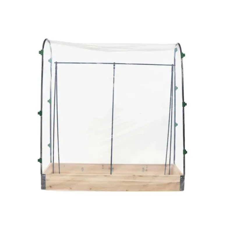 Carré potager tomate en bois de sapin avec housse PVC - 115x30x120cm* Best