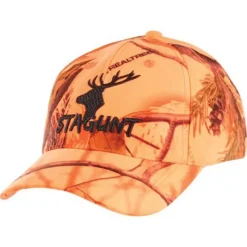 Casquette brodée polyester camo orange blaze taille unique*STAGUNT New