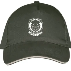 Casquette Army/Beige logo 3*Keiler Hunter New