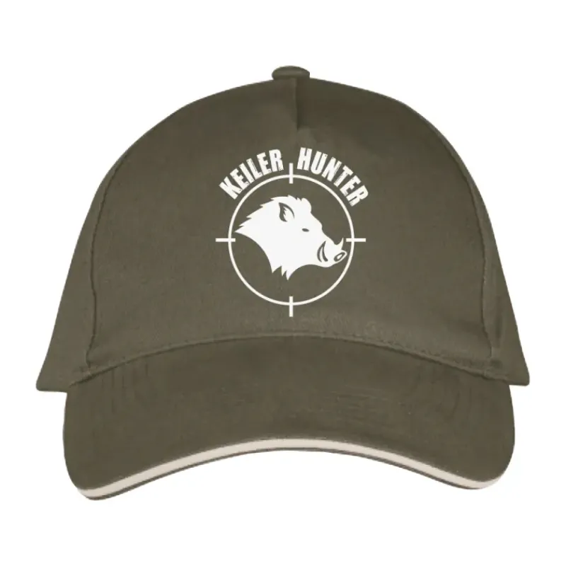 Casquette Coton Army/Beige Réglable logo 1*Keiler Hunter Sale