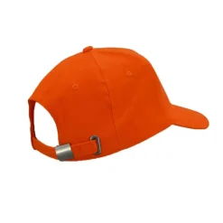 Casquette réglable visière pré corubée sanglier coton orange*Bartavel