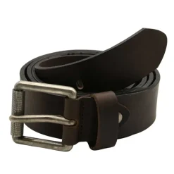 Ceinturon cuir Buffle Boucle Rouleau Marron 120 cm*