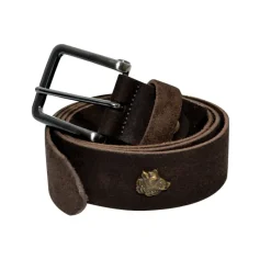 Ceinturon cuir marron avec sanglier décoratif* Outlet