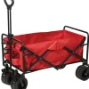 Chariot de transport pliable robuste 96x61x102 cm - Charge 80 kg - Roues freinables 7x4 pouces* Online