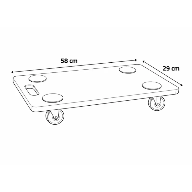 Chariot de transport 58x29cm* Best