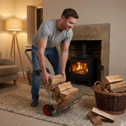 Chariot diable pliable acier 60kg 80x385x710mm* Hot