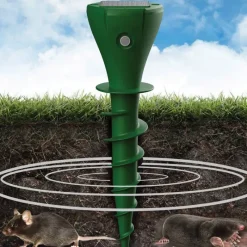 Chasse taupes solaire 'Twist' - Lot de 2 - 650m² de couverture par appareil* Clearance