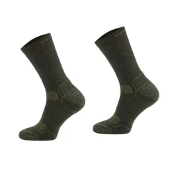 Chaussettes mérino performances kaki 50% laine - Multimatière* New