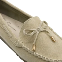 Chaussures bateau facile à enfiler femme cuir beige de 36 à 41* Discount