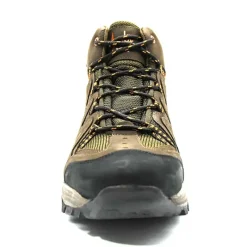 Chaussures de marche montantes Dolan cuir et toile marron 40 à 46*Ayoka New