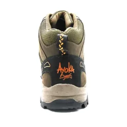 Chaussures de marche montantes Dolan cuir et toile marron 40 à 46*Ayoka New