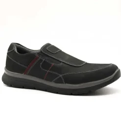 Chaussures sans lacets Drill noir cuir souple imperméable*Ayoka Discount