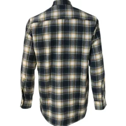 Chemise à carreaux Dolty flanelle coton bleu beige S à 4XL* Clearance