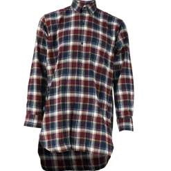 Chemise à carreaux Tanouk flanelle coton rouge bleu S à 4XL* Outlet