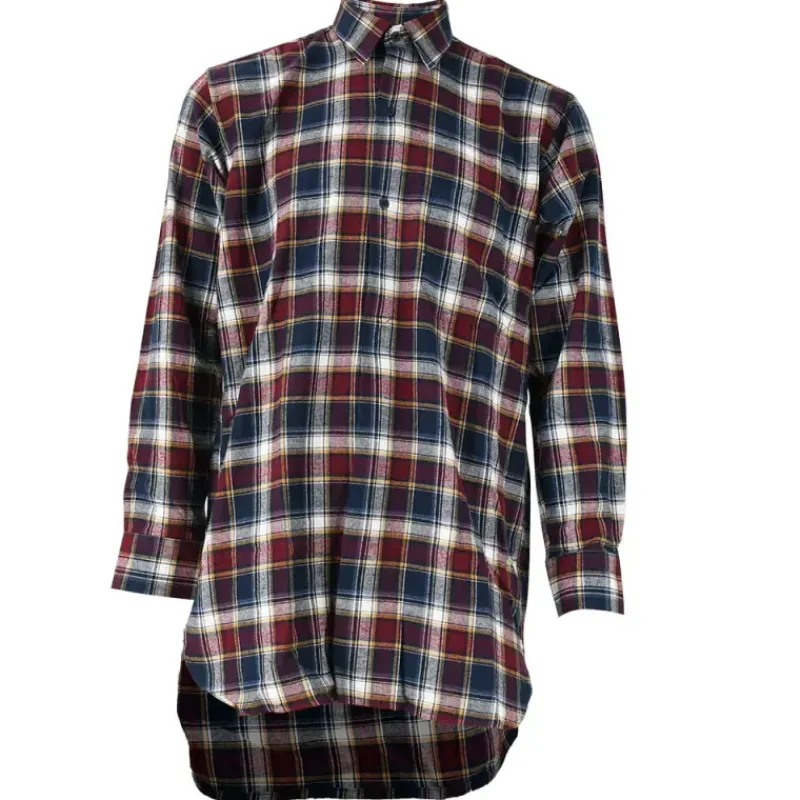 Chemise à carreaux Tanouk flanelle coton rouge bleu S à 4XL* Outlet