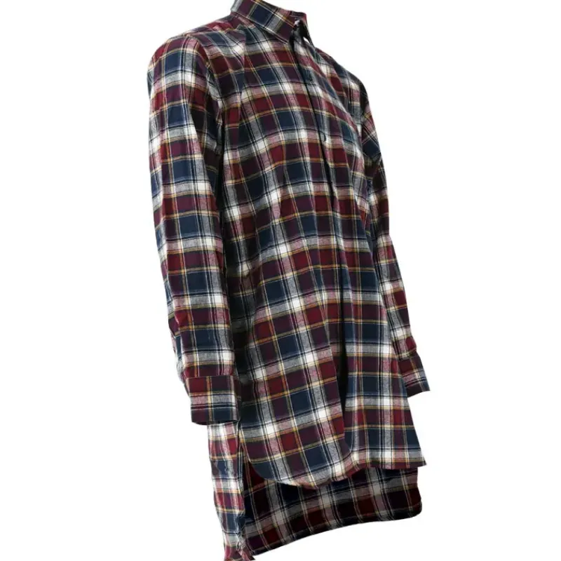 Chemise à carreaux Tanouk flanelle coton rouge bleu S à 4XL* Outlet