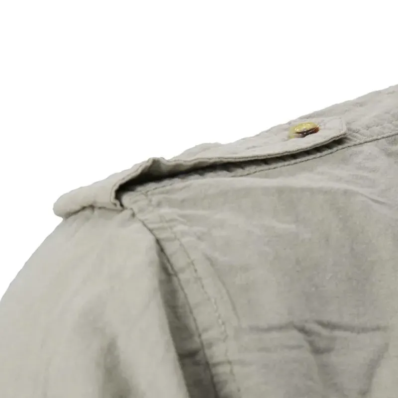 Chemise Authentic multipoches boutons coton beige S à 3XL*Bartavel Sale