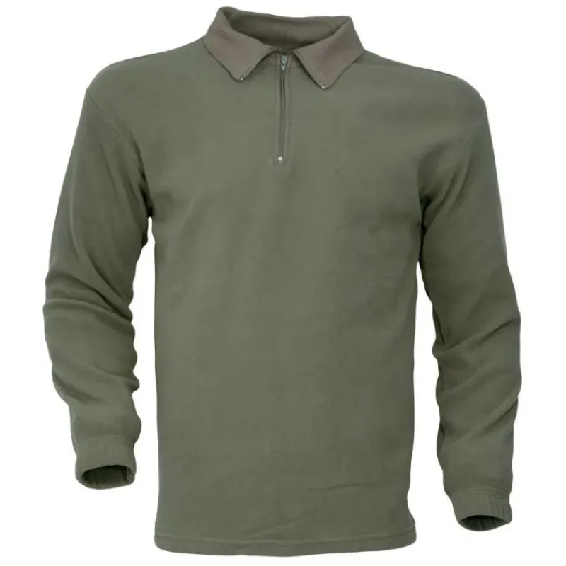 Chemise F1 Polaire Kaki 100% Polyester 220g/m² Col Zippé* Outlet