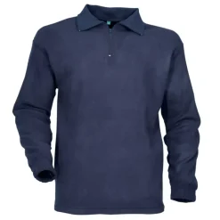 Chemise F1 polaire marine 100% polyester 220g/m2 col zippé* Best