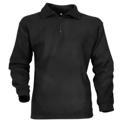 Chemise F1 Polaire Noir 220g/m² Col Zippé Polyester* Outlet