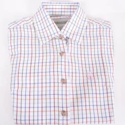 Chemise femme élégante carreaux coton ocre XS à 2XL*Percussion Best